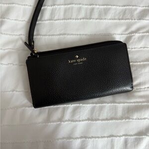 Kate Spade Black Textured Wallet